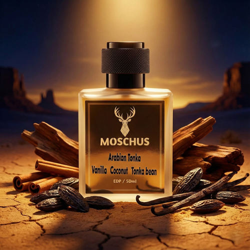 Arabian Tonka Eau de Parfum – Spiced Tonka Vanilla Perfume | Unisex Long-Lasting Oriental Gourmand Scent by MOSCHUS