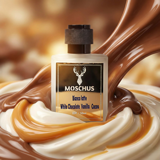 Bianco Latte Eau de Parfum – Creamy Sweet Gourmand Perfume | Long-Lasting Unisex Vanilla Chocolate Scent by MOSCHUS