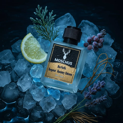 Blue Pacific Eau de Parfum – Fresh Aquatic Citrus Scent for Men | Long-Lasting Perfume by MOSCHUS