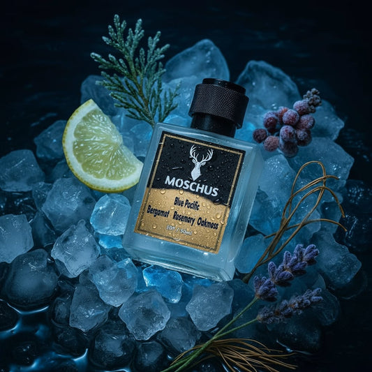 Blue Pacific Eau de Parfum – Fresh Aquatic Citrus Scent for Men | Long-Lasting Perfume by MOSCHUS
