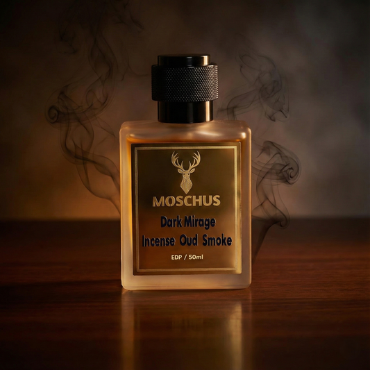Dark Mirage Eau de Parfum – Smoky Oud Amber Perfume | Unisex Long-Lasting Luxury Fragrance by MOSCHUS
