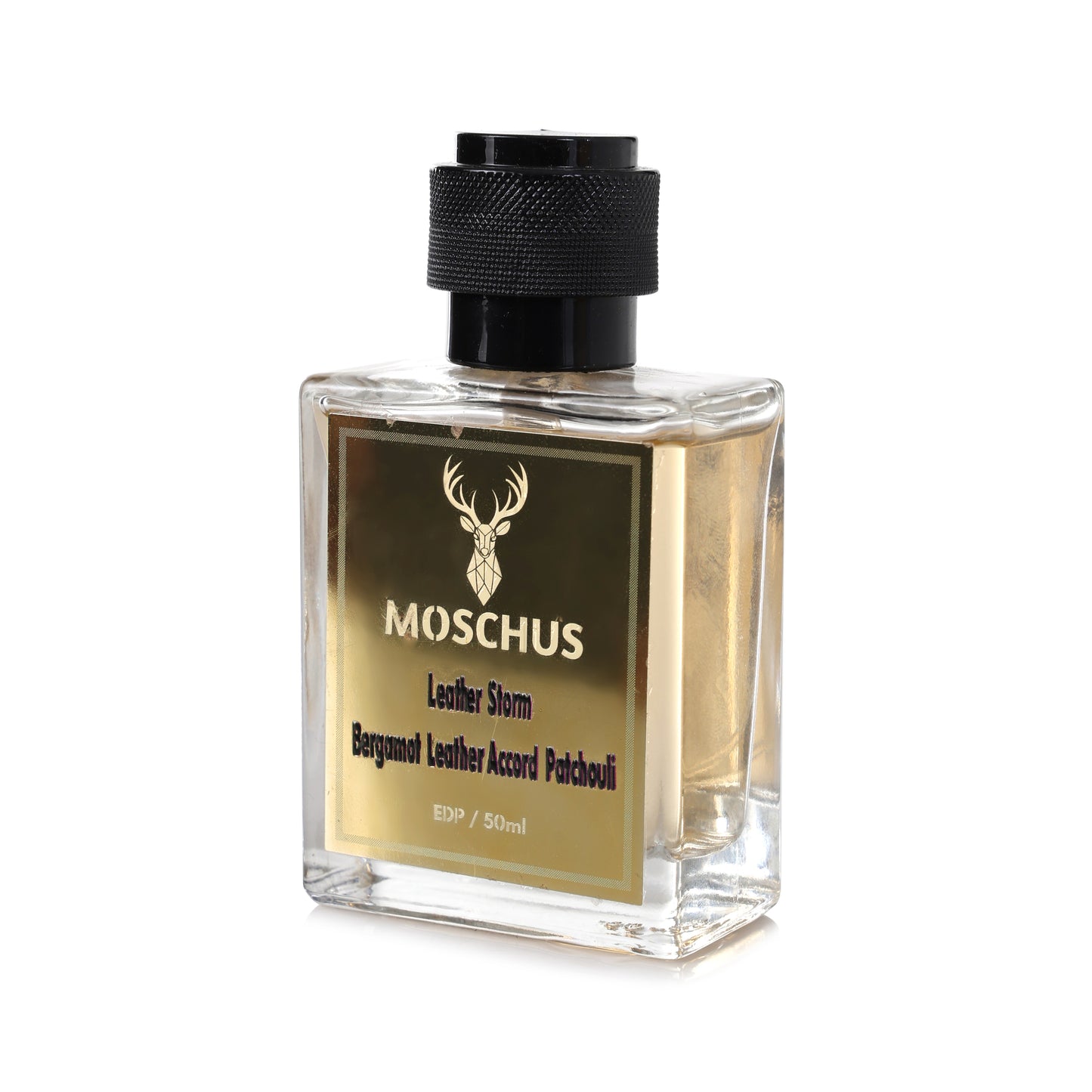 Leather Storm Eau de Parfum – Spicy Leather Woody Perfume for Men | Long-Lasting Luxury Scent by MOSCHUS