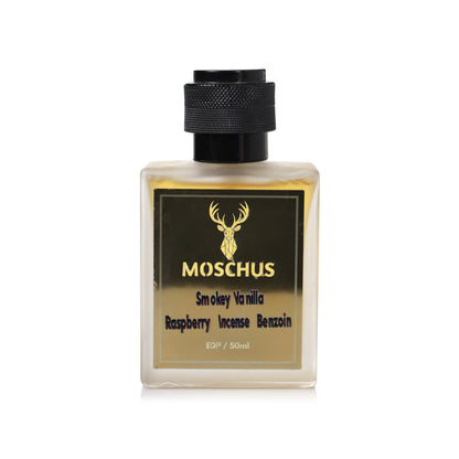 MOSCHUS Smokey Vanilla Eau de Parfum – Smoky Amber Vanilla Perfume for Men & Women Unisex