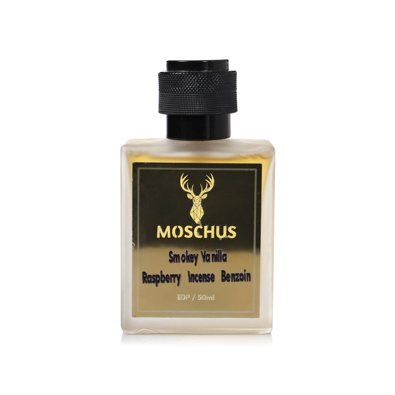 MOSCHUS Smokey Vanilla Eau de Parfum – Smoky Amber Vanilla Perfume for Men & Women Unisex