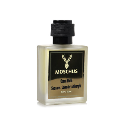 MOSCHUS Ocean Storm Eau de Parfum – Fresh Aquatic Woody Perfume for Men | Long-Lasting Everyday Fragrance