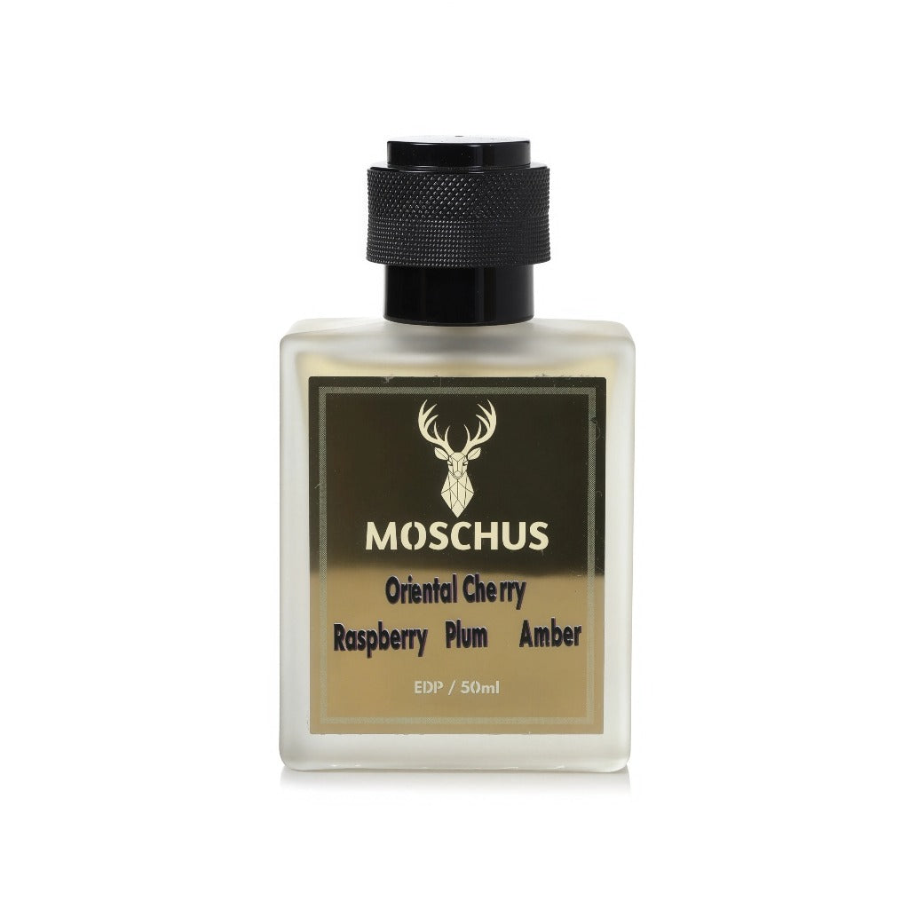 Oriental Cherry Eau de Parfum – Cherry Leather Amber Perfume | Unisex Long-Lasting Luxury Scent by MOSCHUS