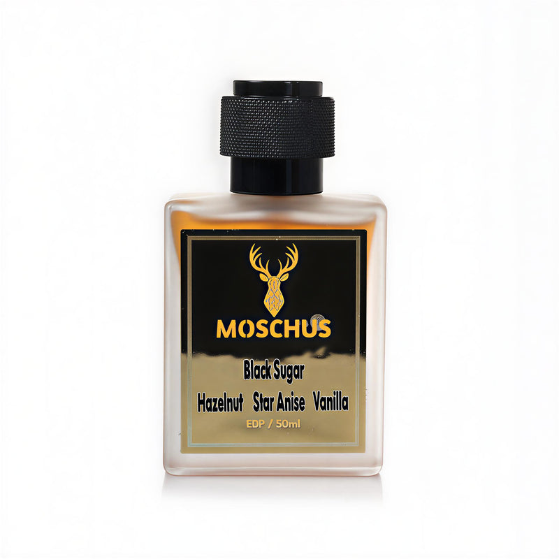 Black Sugar Eau de Parfum – Sweet Gourmand Chocolate Perfume | Unisex Long-Lasting Dessert Scent by MOSCHUS