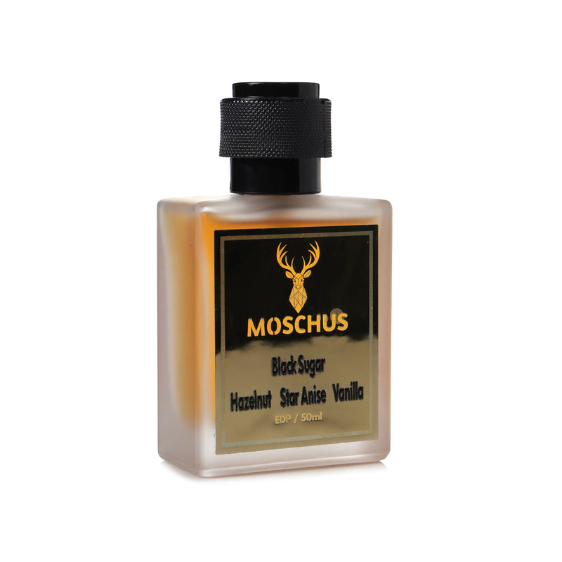 Black Sugar Eau de Parfum – Sweet Gourmand Chocolate Perfume | Unisex Long-Lasting Dessert Scent by MOSCHUS