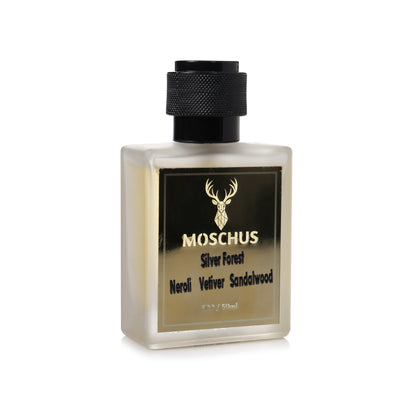 MOSCHUS Silver Forest Eau de Parfum - Woody Aromatic Luxury Perfume for Men