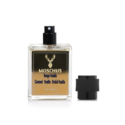 Rouge Vanilla Eau de Parfum – Sweet Vanilla Caramel Perfume for Women | Long-Lasting Gourmand Scent by MOSCHUS