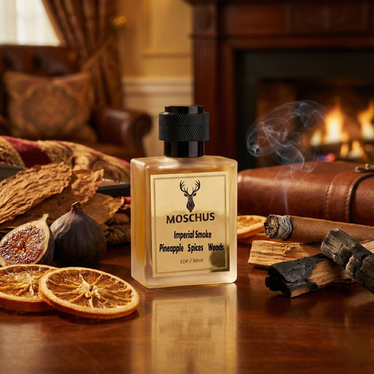 Imperial Smoke Eau de Parfum – Smoky Vanilla Woody Perfume | Long-Lasting Unisex Luxury Fragrance by MOSCHUS