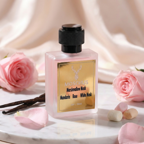 Marshmallow Musk Eau de Parfum – Soft Sweet Musk Perfume for Women | Long-Lasting Powdery Floral Scent by MOSCHUS