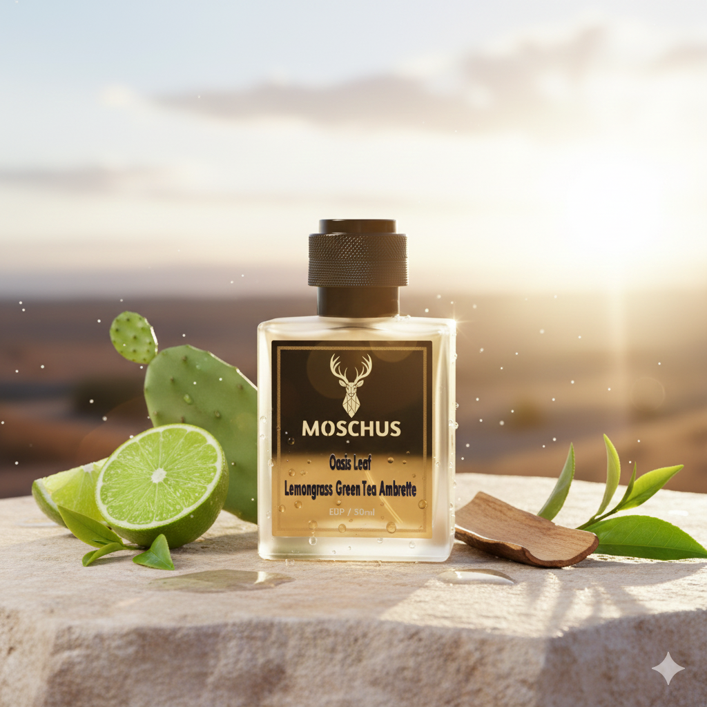MOSCHUS Oasis Leaf Eau de Parfum – 50ml | Fresh Citrus Green Unisex Perfume | Long Lasting