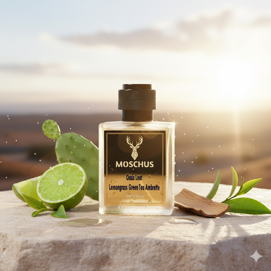 MOSCHUS Oasis Leaf Eau de Parfum – 50ml | Fresh Citrus Green Unisex Perfume | Long Lasting