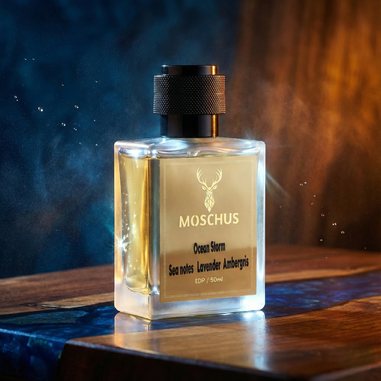 MOSCHUS Ocean Storm Eau de Parfum – Fresh Aquatic Woody Perfume for Men | Long-Lasting Everyday Fragrance