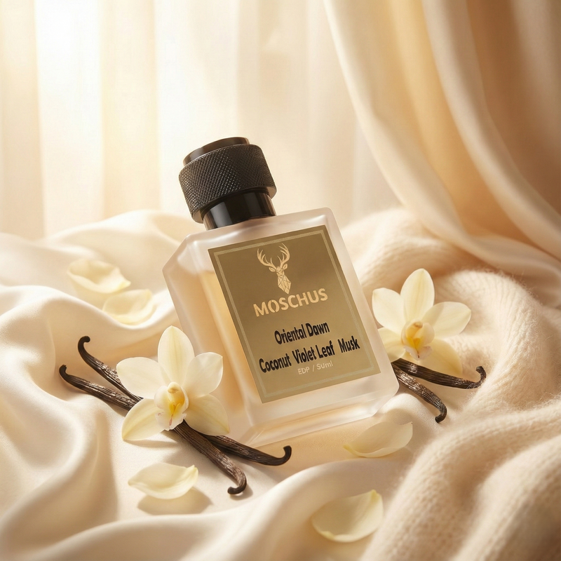 Oriental Dawn Eau de Parfum – Creamy Vanilla Floral Perfume | Unisex Long-Lasting Oriental Gourmand Scent by MOSCHUS