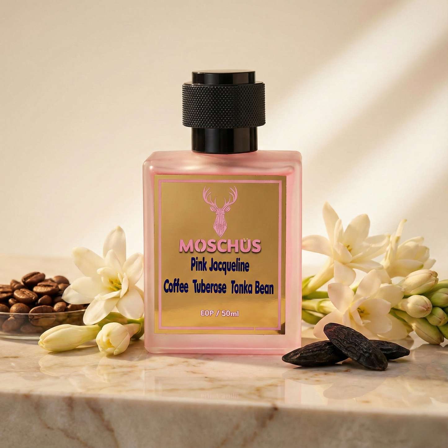 Pink Jacqueline Eau de Parfum – Sweet Floral Gourmand Perfume for Women | Long-Lasting Luxury Scent by MOSCHUS