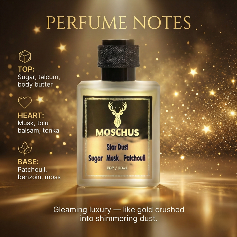 Star Dust Eau de Parfum – Powdery Sweet Musk Perfume | Unisex Long-Lasting Luxury Scent by MOSCHUS