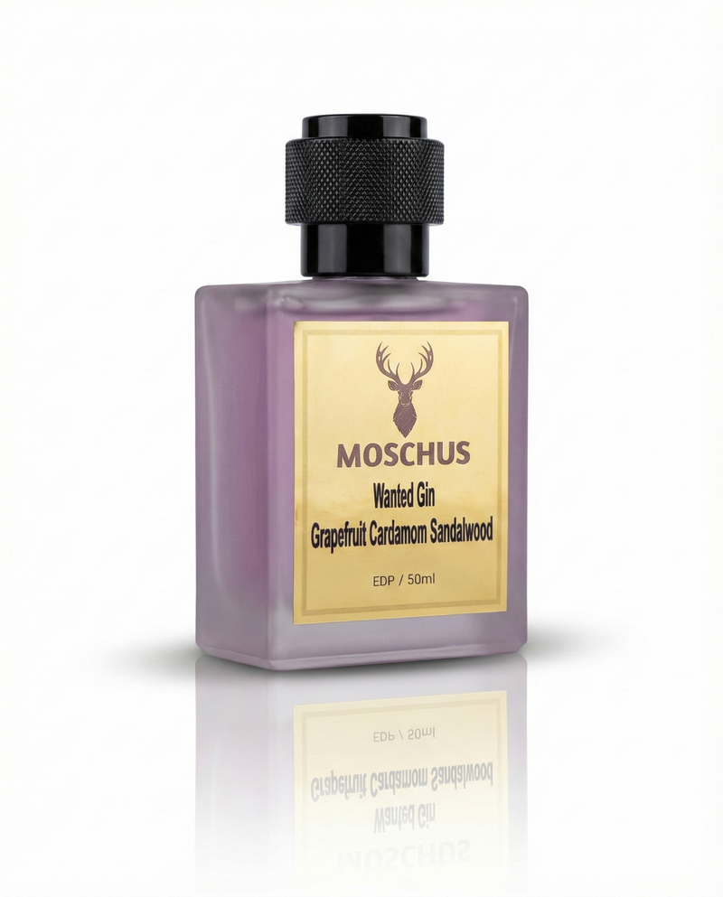 Wanted Gin Eau de Parfum – Fresh Spicy Gin Aromatic Perfume | Unisex Long-Lasting Modern Scent by MOSCHUS