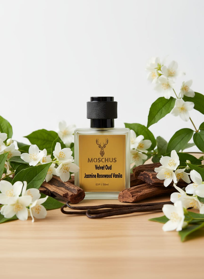 MOSCHUS Velvet Oud Eau de Parfum – Rich Woody Oriental Long-Lasting Perfume | Unisex Luxury Fragrance