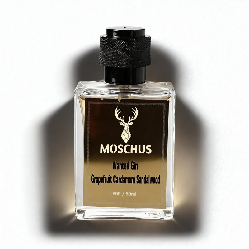 Wanted Gin Eau de Parfum – Fresh Spicy Gin Aromatic Perfume | Unisex Long-Lasting Modern Scent by MOSCHUS