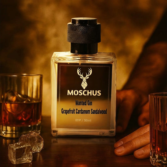 Wanted Gin Eau de Parfum – Fresh Spicy Gin Aromatic Perfume | Unisex Long-Lasting Modern Scent by MOSCHUS