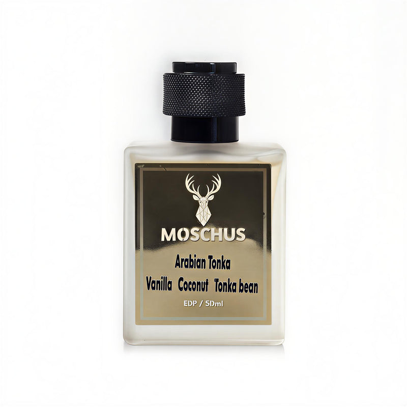 Arabian Tonka Eau de Parfum – Spiced Tonka Vanilla Perfume | Unisex Long-Lasting Oriental Gourmand Scent by MOSCHUS